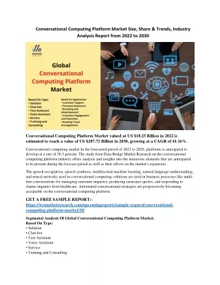 Conversational Computing Platform Market Size, Share & Trends, Industry Analysis