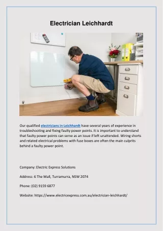 Electrician Leichhardt