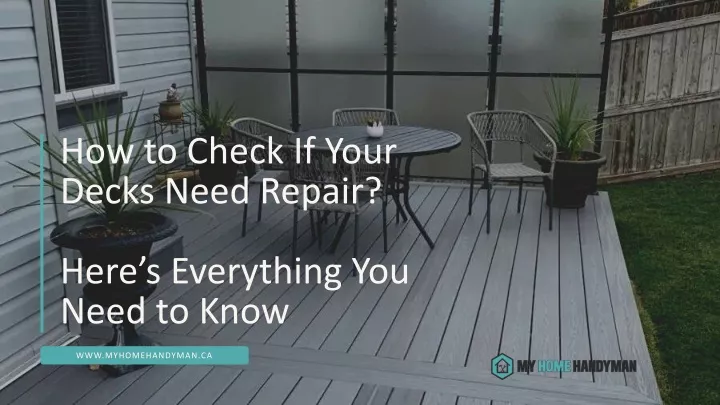 how to check if your decks need repair here