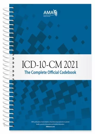 READ ICD 10 CM 2021 The Complete Official Codebook ICD 10 CM the Complete