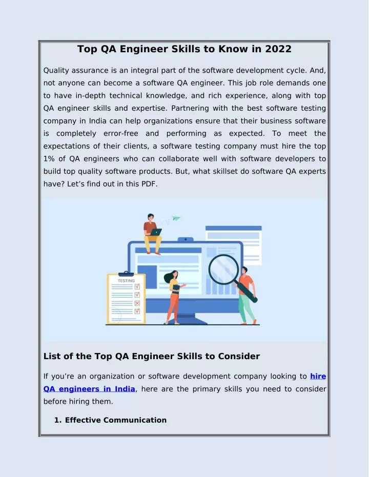 top qa engineer skills to know in 2022