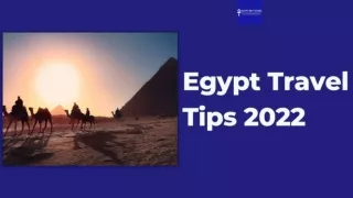 Egypt Travel Tips 2022