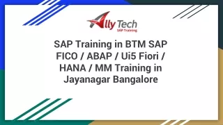 sap training in btm sap fico abap ui5 fiori hana mm training in jayanagar bangalore