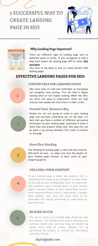 5 Successful Way to Create Landing Page in SEO