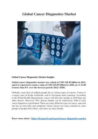 global cancer diagnostics market