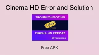Cinema HD Error