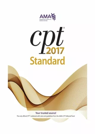 EBOOK CPT 2017 Standard Cpt  Current Procedural Terminology Standard