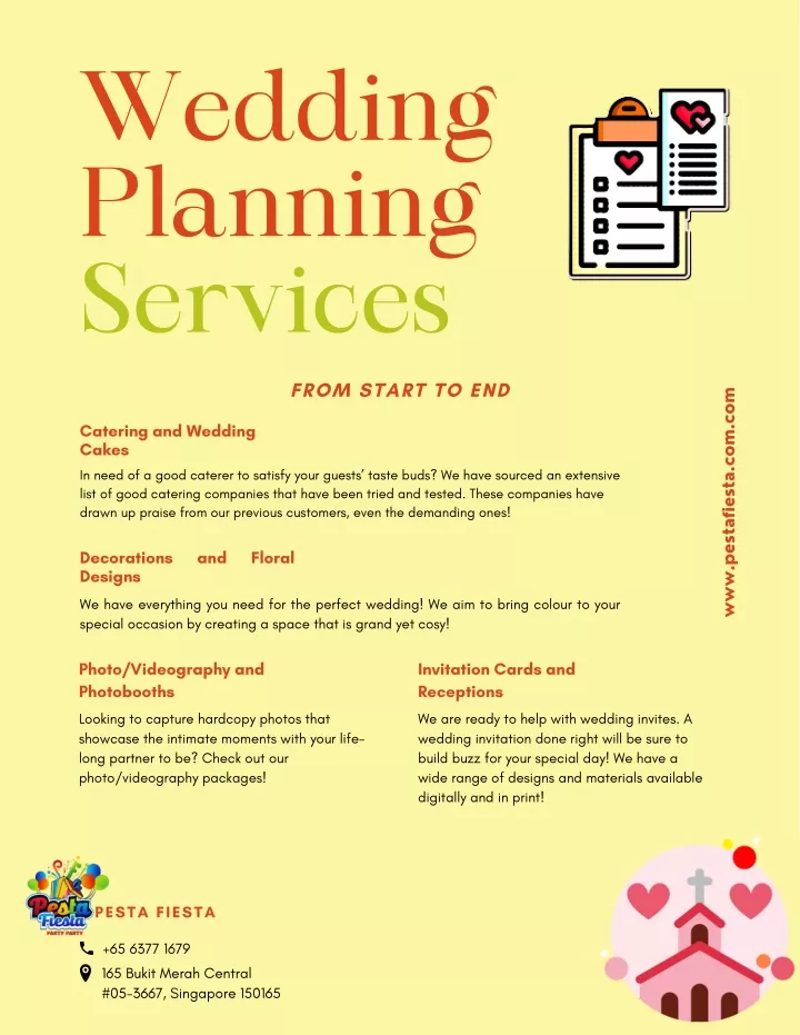 wedding planning services
