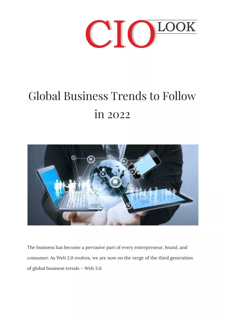 global business trends to follow in 2022