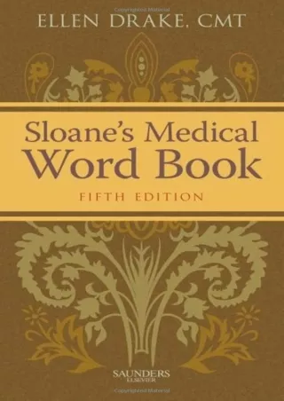EPUB Sloane s Medical Word Book