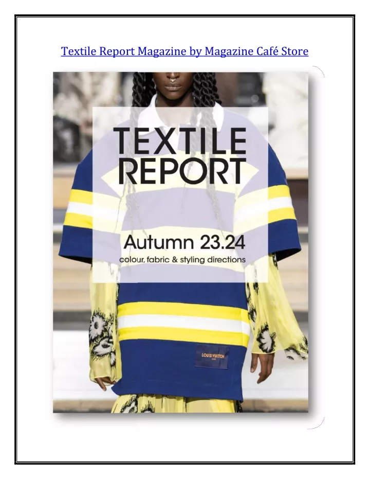 textile report magazine textile report magazine