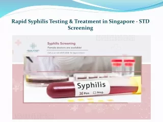 Syphilis Symptoms & Treatment in Singapore