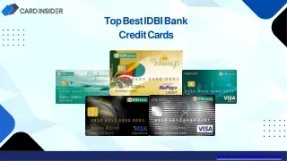 top best idbi bank credit cards