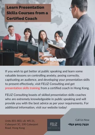Learn Presentation Skills Courses from a Certified Coach