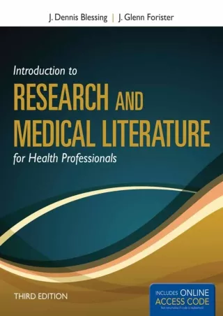 EBOOK Introduction to Research and Medical Literature for Health