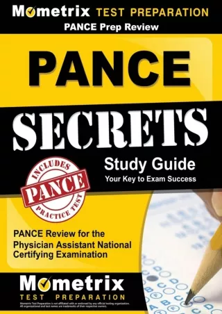 EPUB PANCE Prep Review PANCE Secrets Study Guide PANCE Review for the