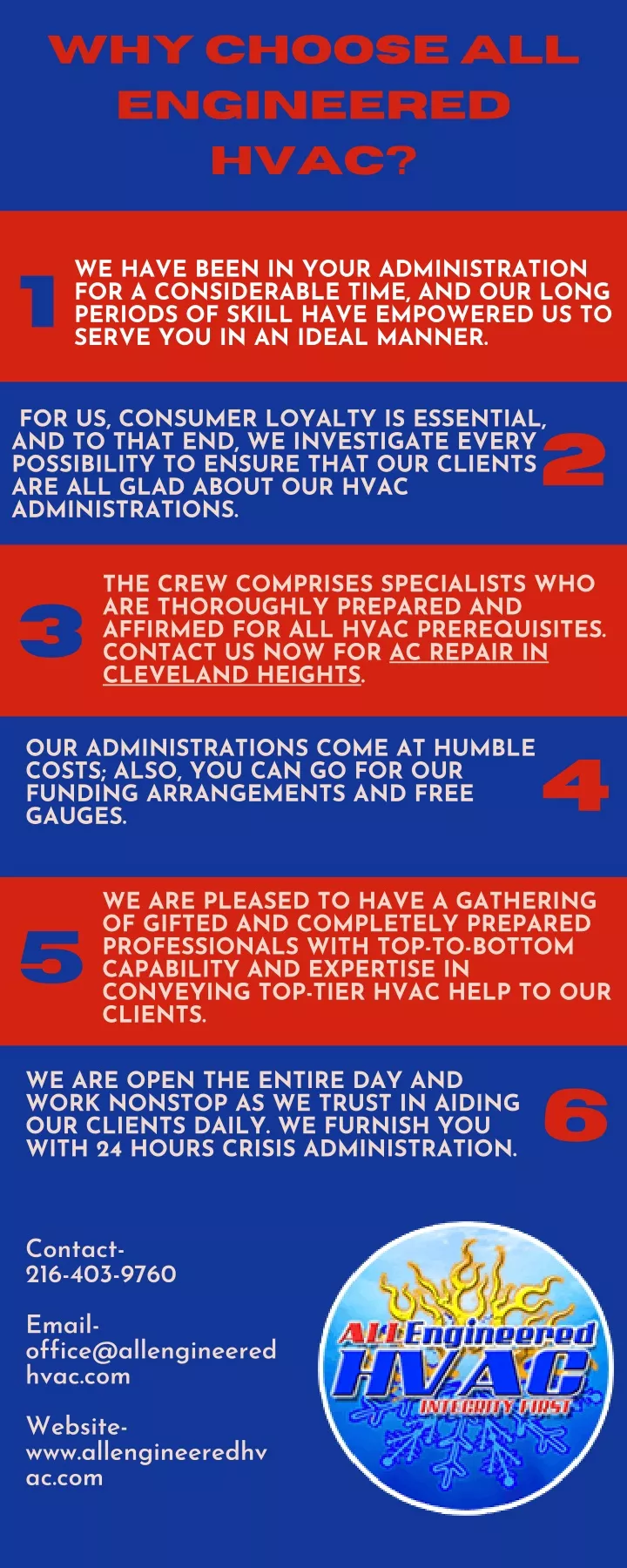 why choose all engineered hvac 1 serve