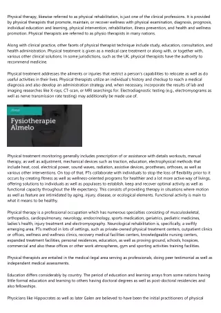 11 Creative Ways To Write About Fysiotherapeut Almelo