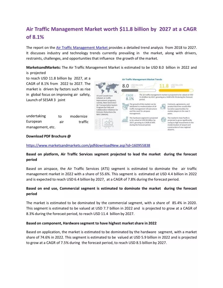 air traffic management market worth 11 8 billion