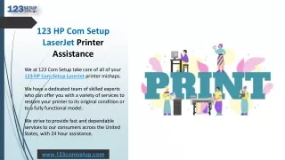 123.hp.com/setup LaserJet Printer Assistance