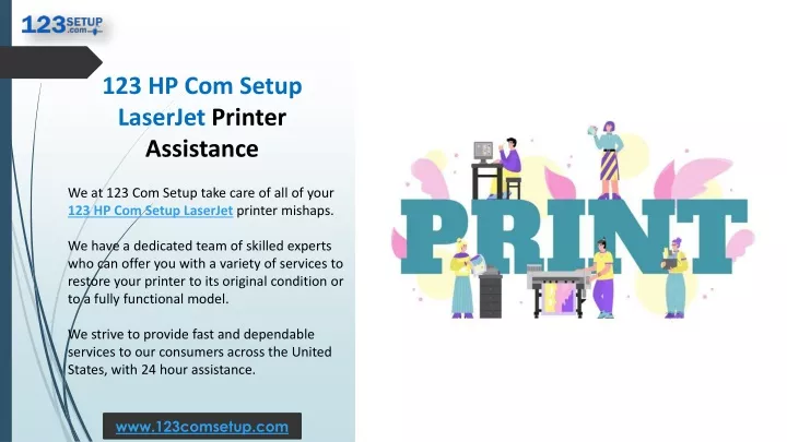 123 hp com setup laserjet printer assistance