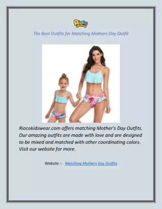 the best outfits for matching mothers day outfit