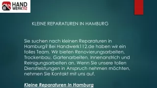 Kleine Reparaturen in Hamburg  Handwerk112.de