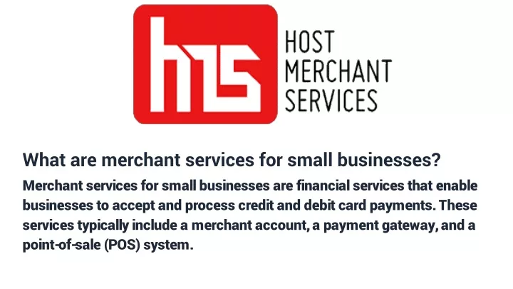 what are merchant services for small businesses