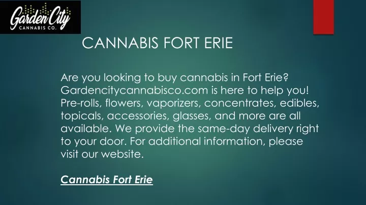 cannabis fort erie