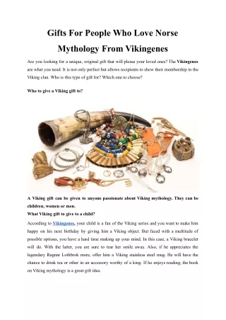 gifts for people who love norse