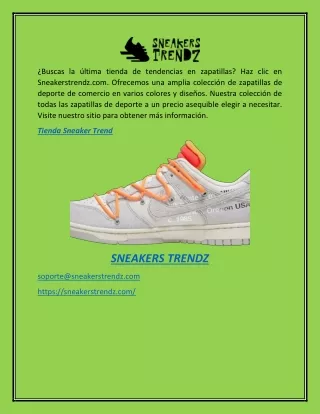 Tienda de tendencias de zapatillas  Sneakerstrendz.com
