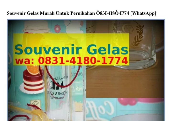 souvenir gelas murah untuk pernikahan