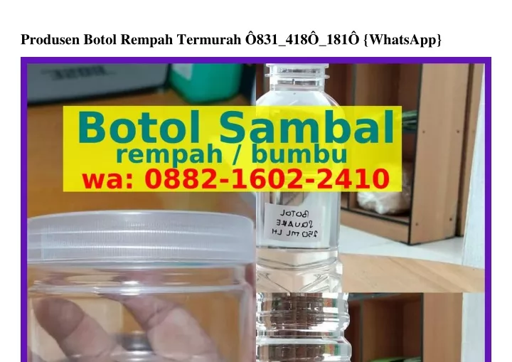 produsen botol rempah termurah