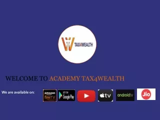 welcome to academy tax4wealth