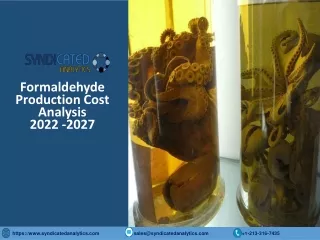 formaldehyde production cost analysis 2022 2027