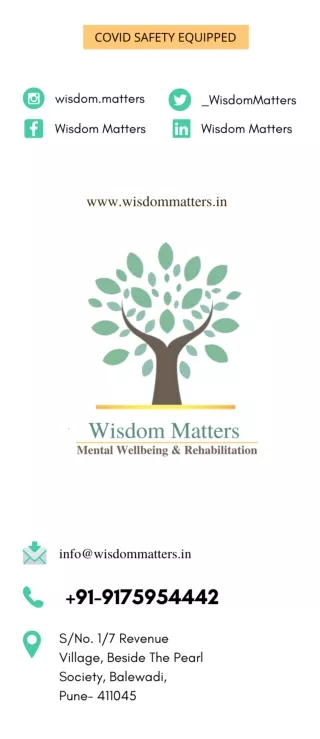 Wisdom Matters Mental Wellbeing & Rehabilitation