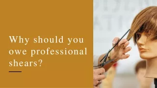Why should you owe professional shears?