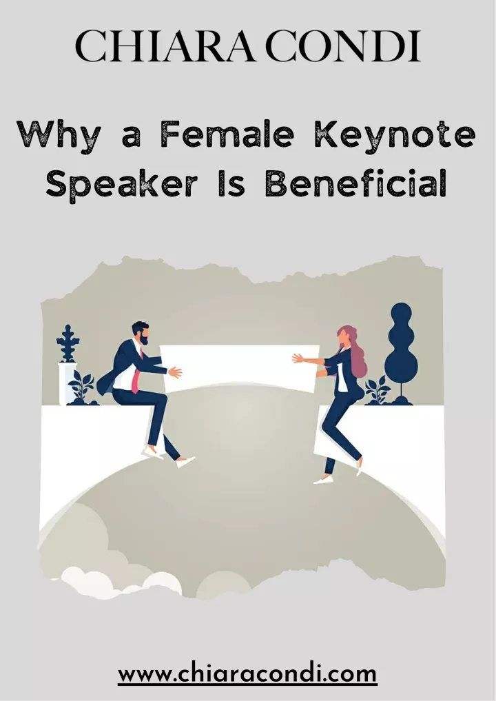 why a female keynote speaker is beneficial