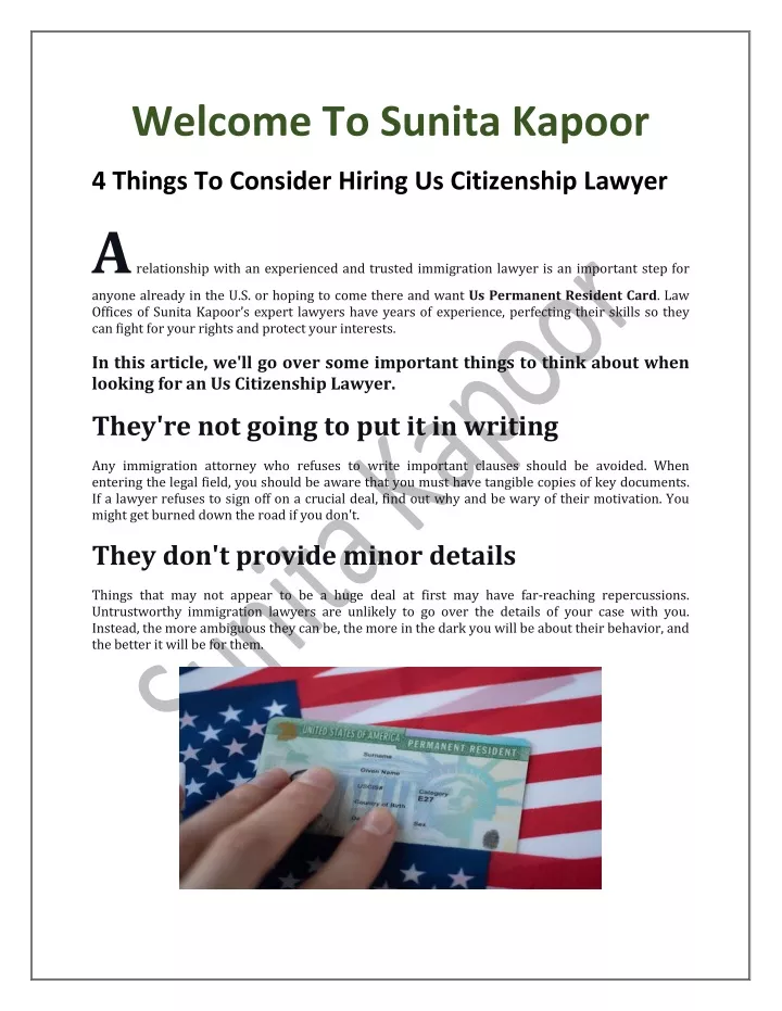 welcome to sunita kapoor