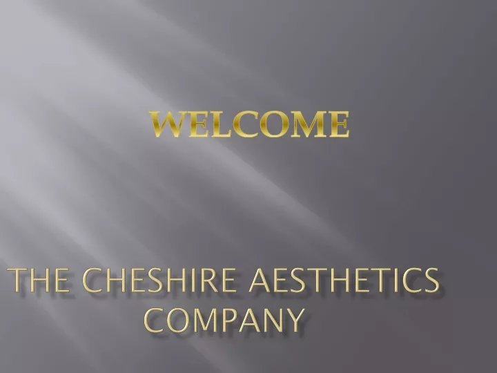 the cheshire aesthetics company