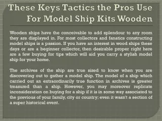 Model ship kits wooden