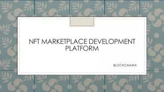 nft marketplace development platform