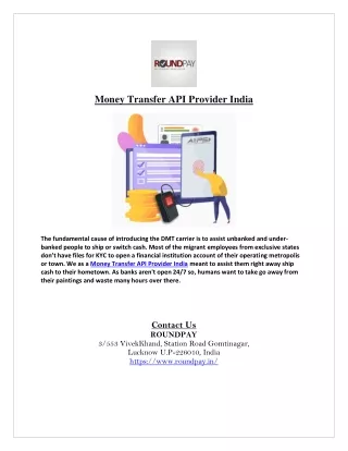 money transfer api provider india