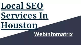 Local SEO Services In Houston