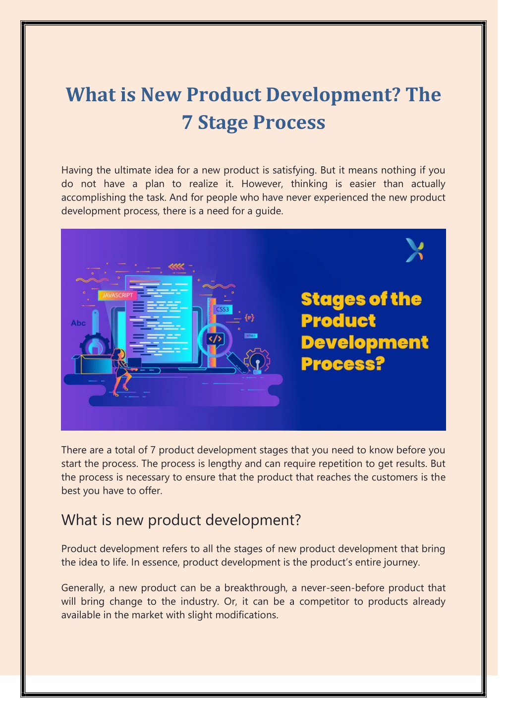 PPT - What is New Product Development? The 7 Stage Process PowerPoint ...