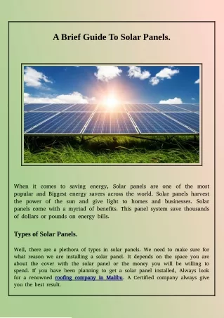Environment-Friendly Energy Resource