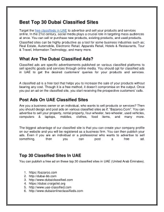 Best Top 30 Dubai Classified Sites (1) (1)