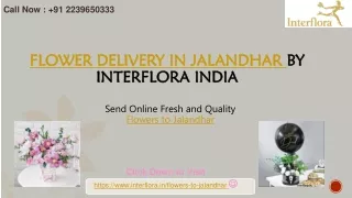 Flower Delivery in Jalandhar, Send Flowers to Jlandhaar - Interflora Jalandhar