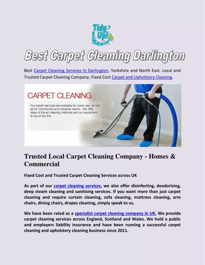 best carpet cleaning services in darlington
