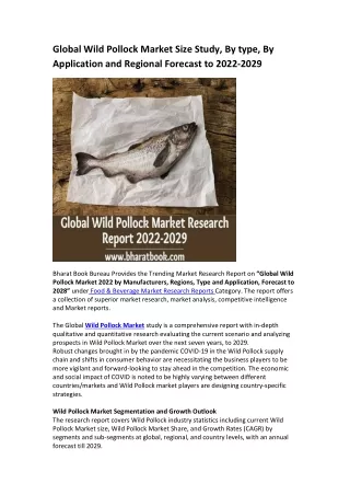 global wild pollock market size study by type